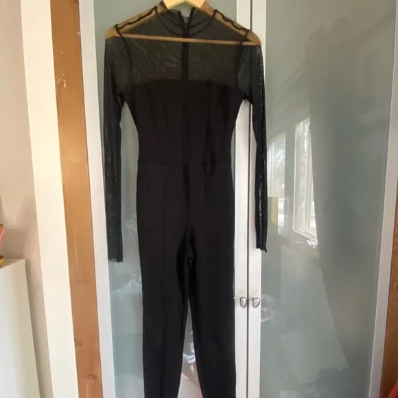 Guess Mesh Detail Jumpsuit - XS - Picture 6 of 8